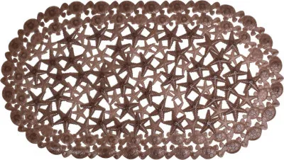 Килимок для ванної кімнати Arino Морська зірка, коричневий (36712)