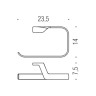 Полукруг для полотенец Colombo Design Alize B2531 (33755)