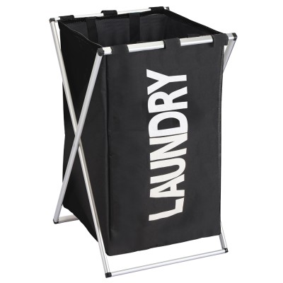 Trento Laundry Dark кошик для білизни, чорний, 39*35*56 см, тканина