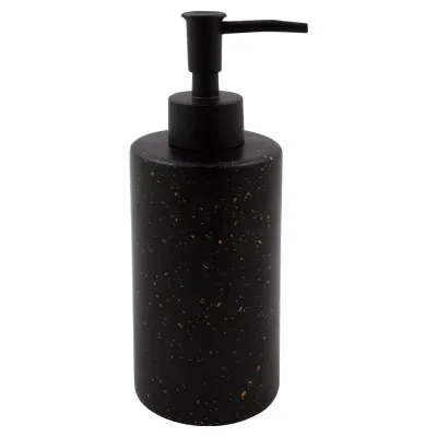 Дозатор для жидкого мыла Arino Aurora Black 350 мл, черный, стекло