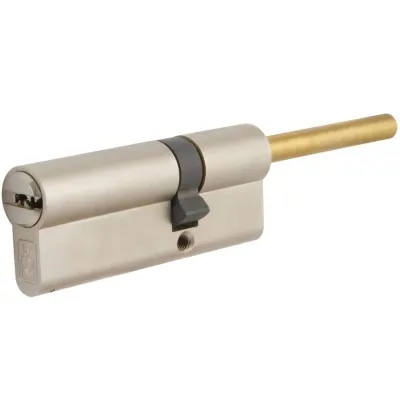 Цилиндр дверной Mottura DPC1P4131 41*31 мм со штоком, 5 ключей +1, никель матовый 