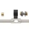 Циліндр Securemme K1 40/40 мм ключ/ключ 5 ключів + 1 мотажний хром матовий