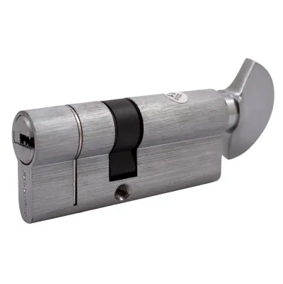 Цилиндр дверной Buonellе B10CP3040SCX6 30/40 мм 5 ключей + 1 монтажный, ключ/поворотник, хром матовый