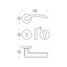 Дверна ручка Colombo Design Olly LC61 антична латунь (33564)