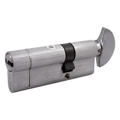 Цилиндр дверной Buonellе B10CP5030SCX6 50/30 мм 5 ключей + 1 монтажный, ключ/поворотник, хром матовый