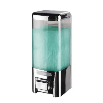 Дозатор жидкого мыла Trento, 0,5 л, хром полированный/прозрачный (5002)