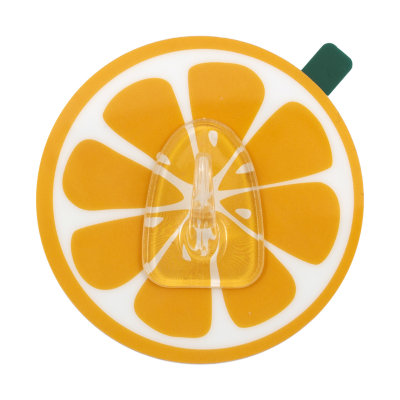 Гачок пластиковий Arino, Апельсин одинарний, на силіконовій основі, помаранчевий