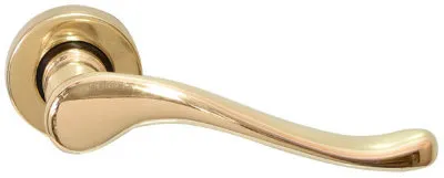 Дверна ручка STV Asla полірована латунь R ключ (5275)