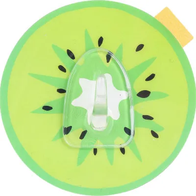 Крючок пластиковый Arino, Киви одинарный, силиконовая основа, зеленый