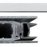 Порог алюминиевый с резиновой вставкой Comaglio 420 (43-30см) (29373)