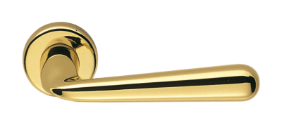 Дверна ручка Colombo Design Robodue CD 51 полірована латунь 50мм розетта